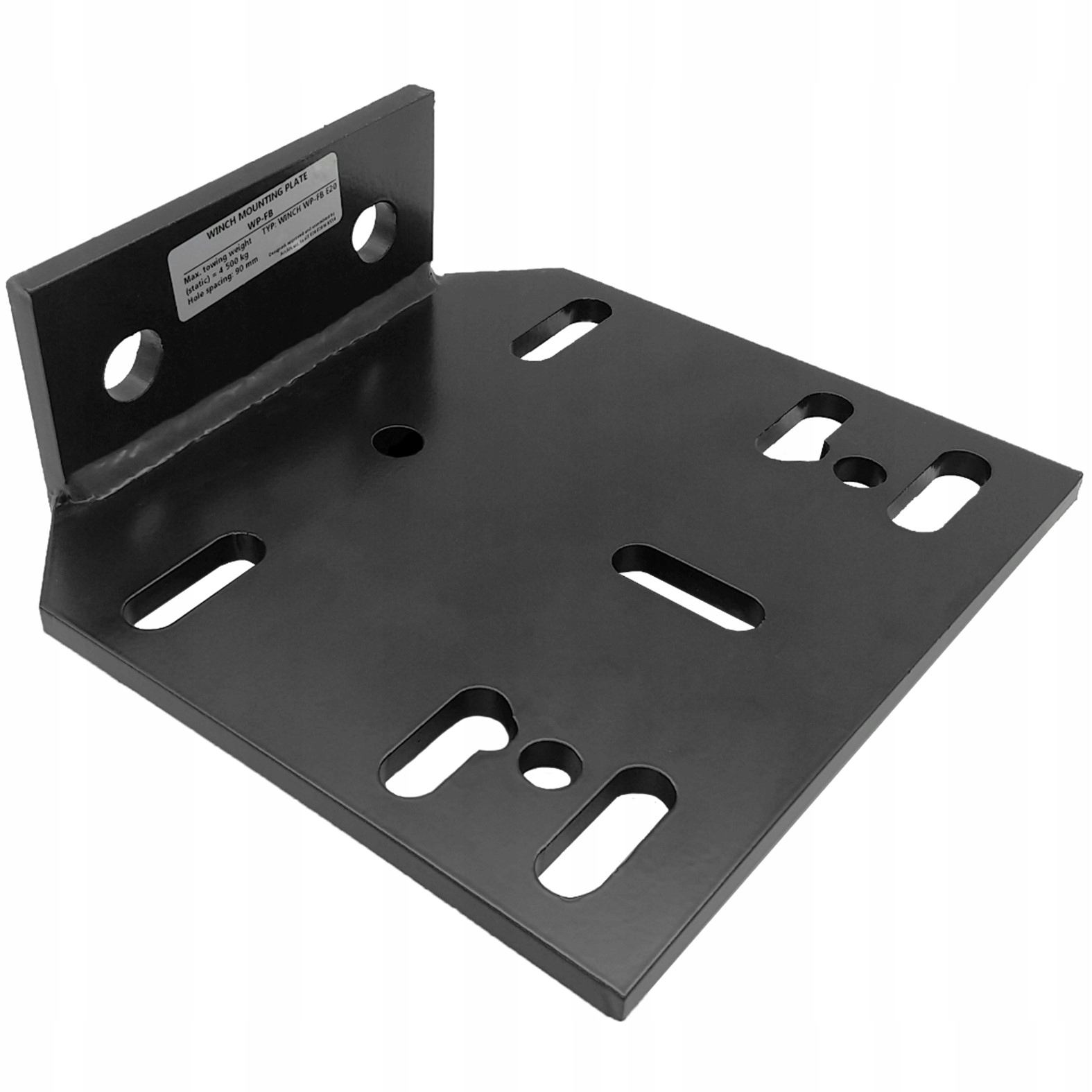 Montážna doska pre lanový navijak Upevňuje sa na ťažný hák