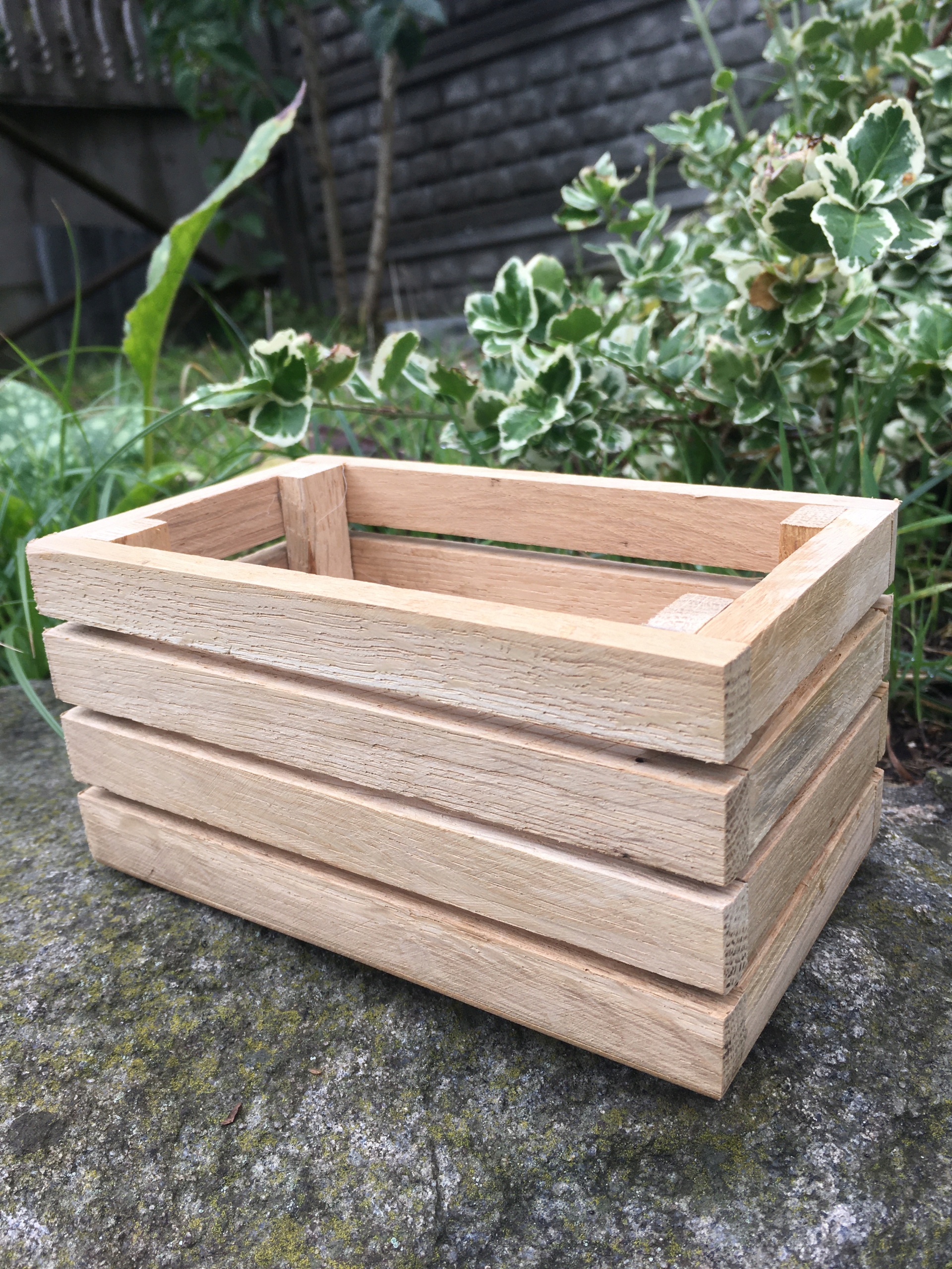 SKRZYNKA DREWNIANA DĘBOWA 16X10X8 ORGANIZER KUFER Marka inny