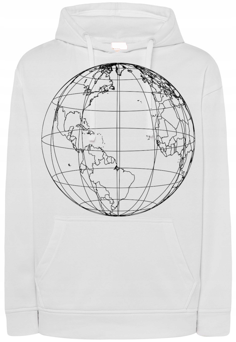 Mikina s kapucí s pěkným potiskem Země r.XL