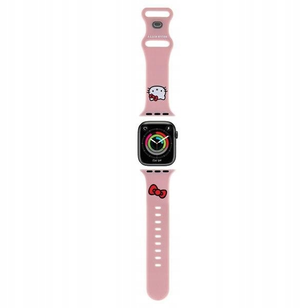 Hello Kitty Pasek Hkawmschblp Apple Watch 38/40/41mm różowy/pink strap Sili