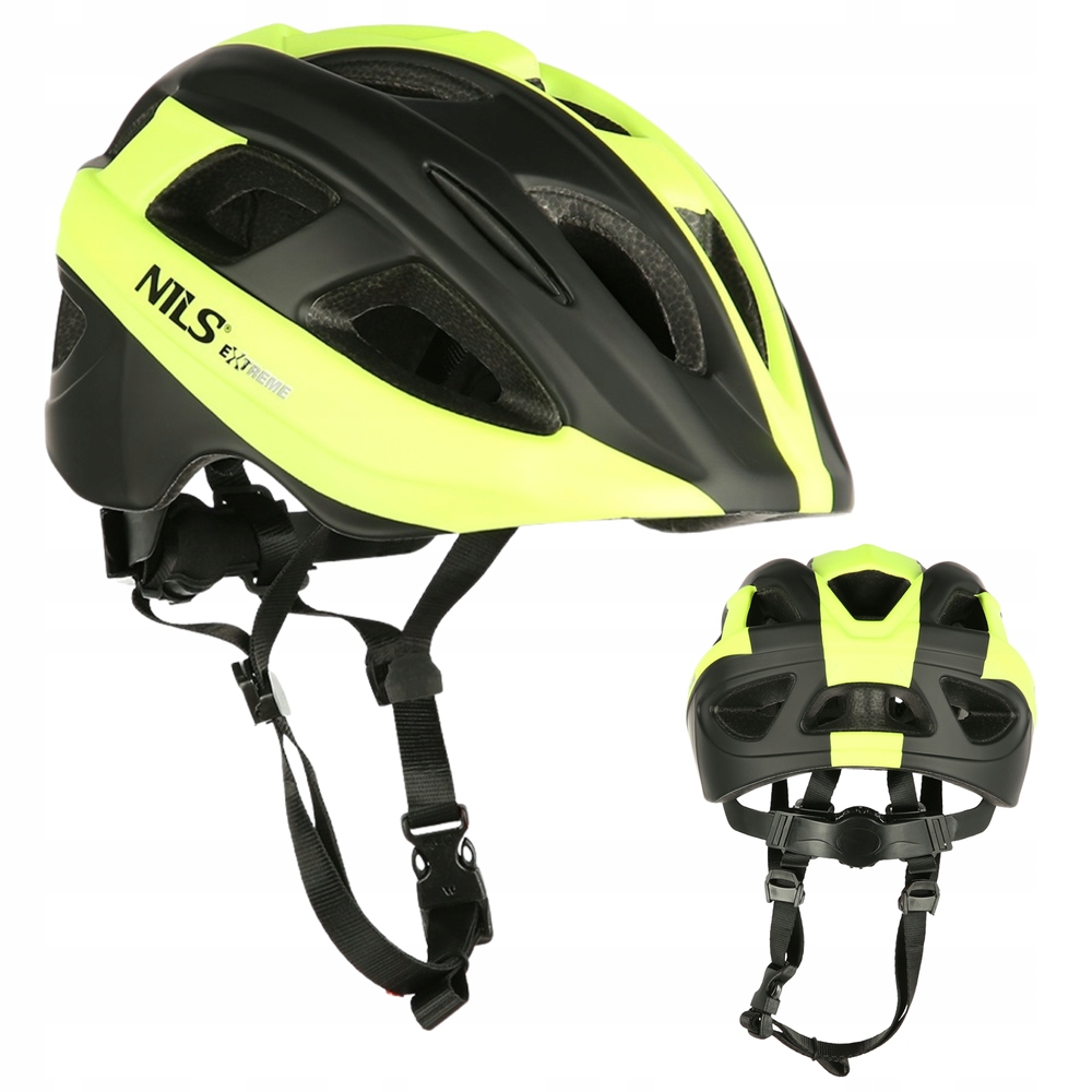 Kask Rowerowy Regulowany Wentylowany In-mold Na Deskorolkę Nils 53-55 cm