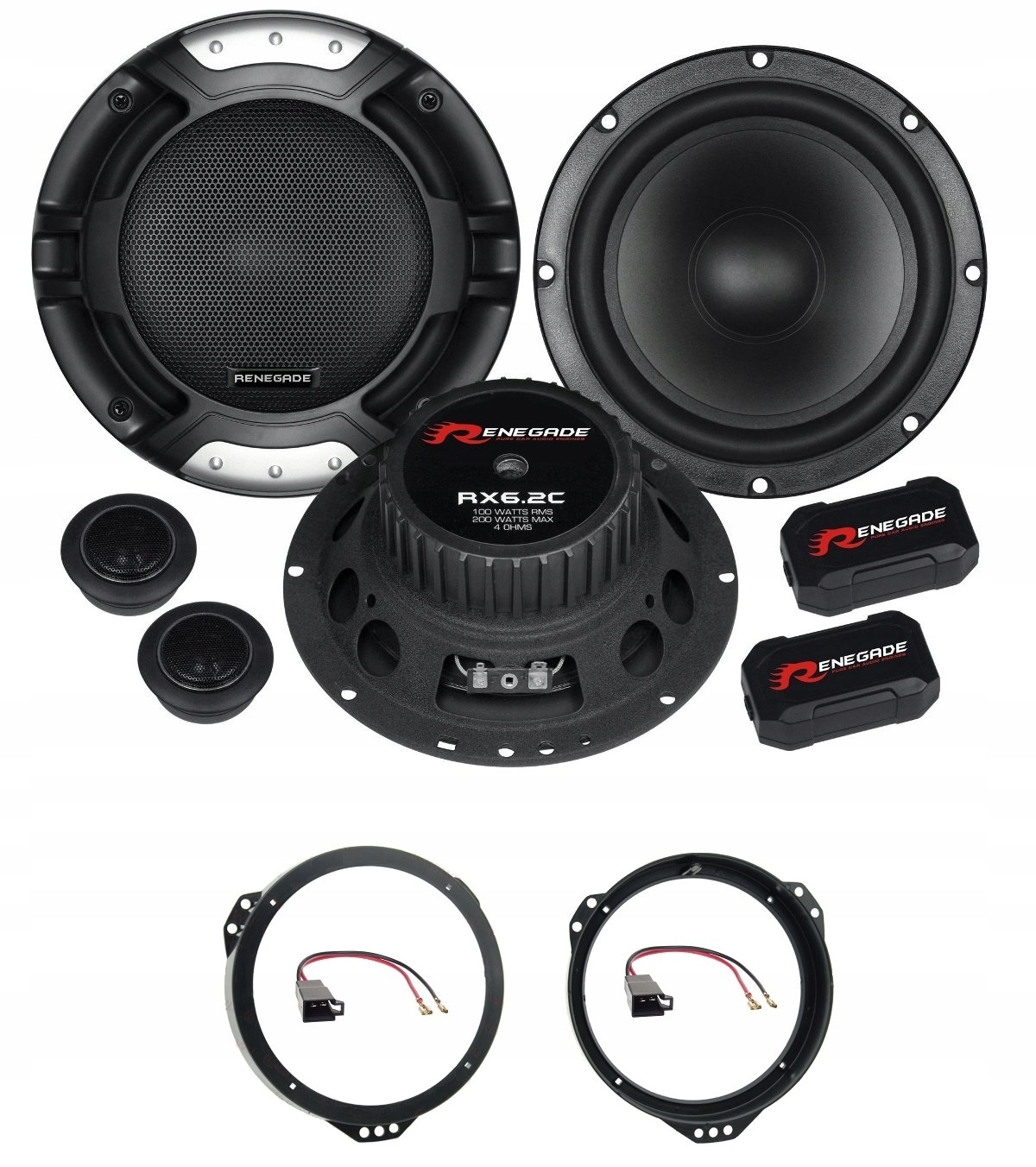 Automobilové reproduktory 165 mm Renegade RX6.2C Opel Astra Meriva Omega Calibra