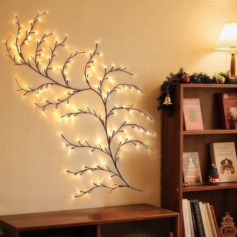 Lampička Led girlanda noční Strom Popínavé rostliny Břečťan Větvičky 230 cm 144 Led