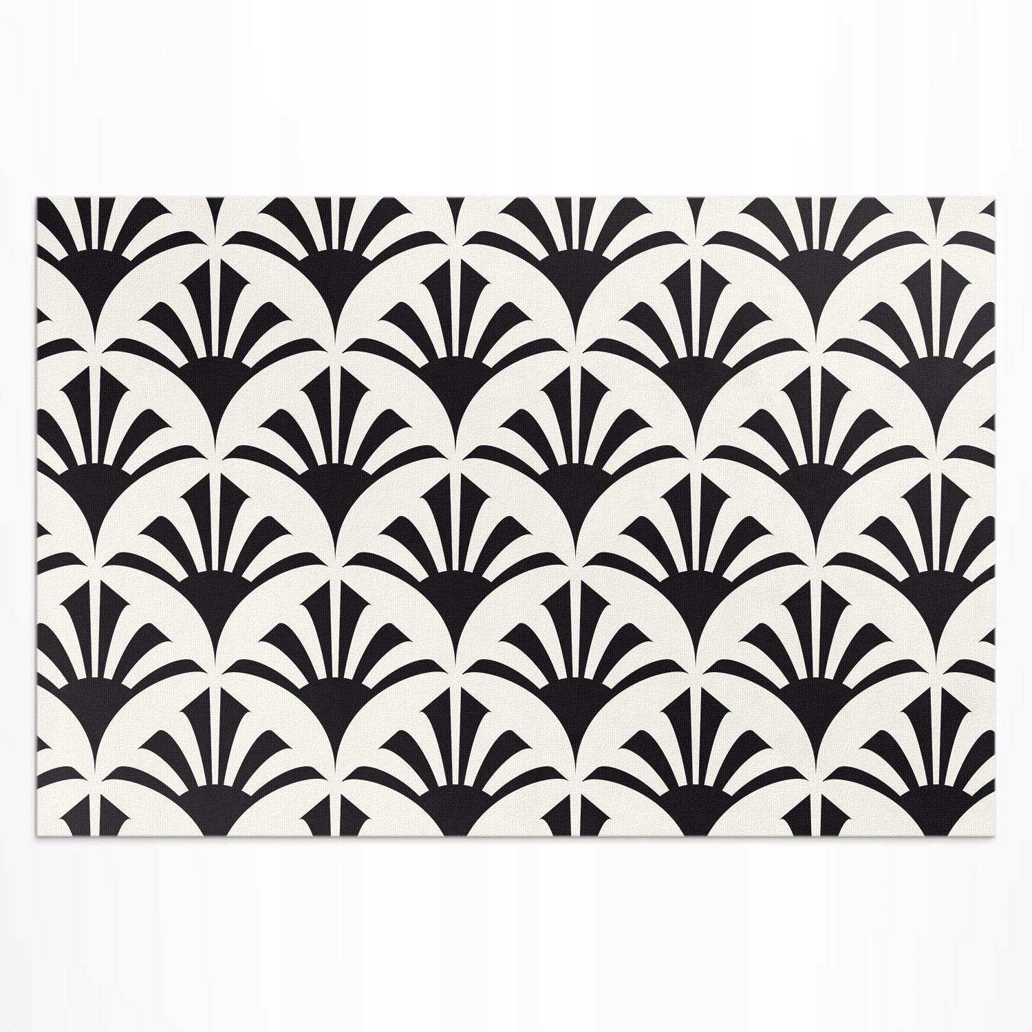 Moderní Koberec koberec Outdoor Monochromatický pravidelný vzor 60x90 cm