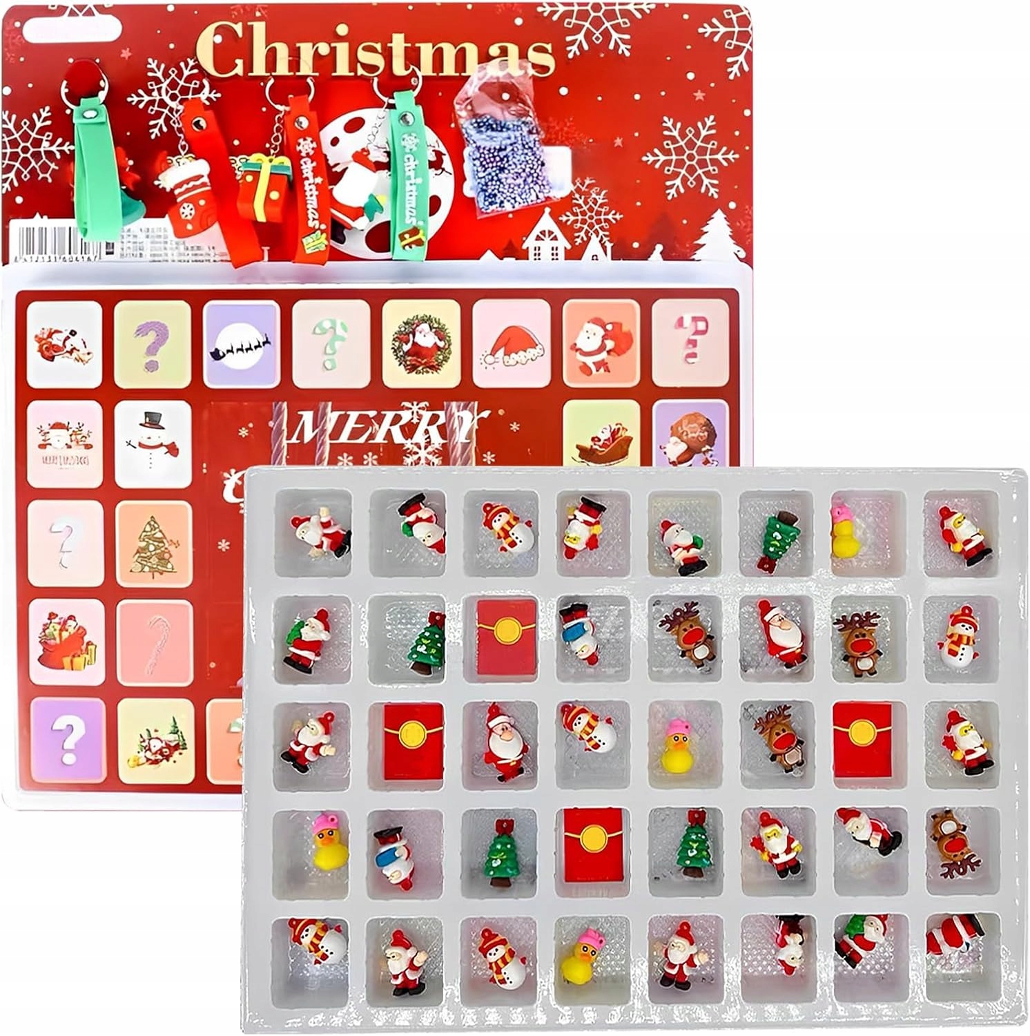 Adventní kalendář Šperky Kreativní sada 24 prvků Dárek Diy