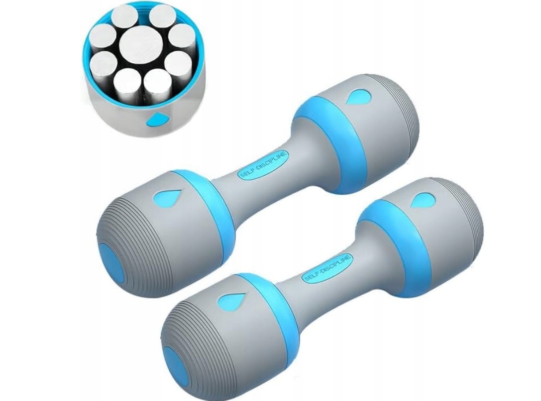 Hantle stalowe powlekane gumowane regulowane 2x 5 kg