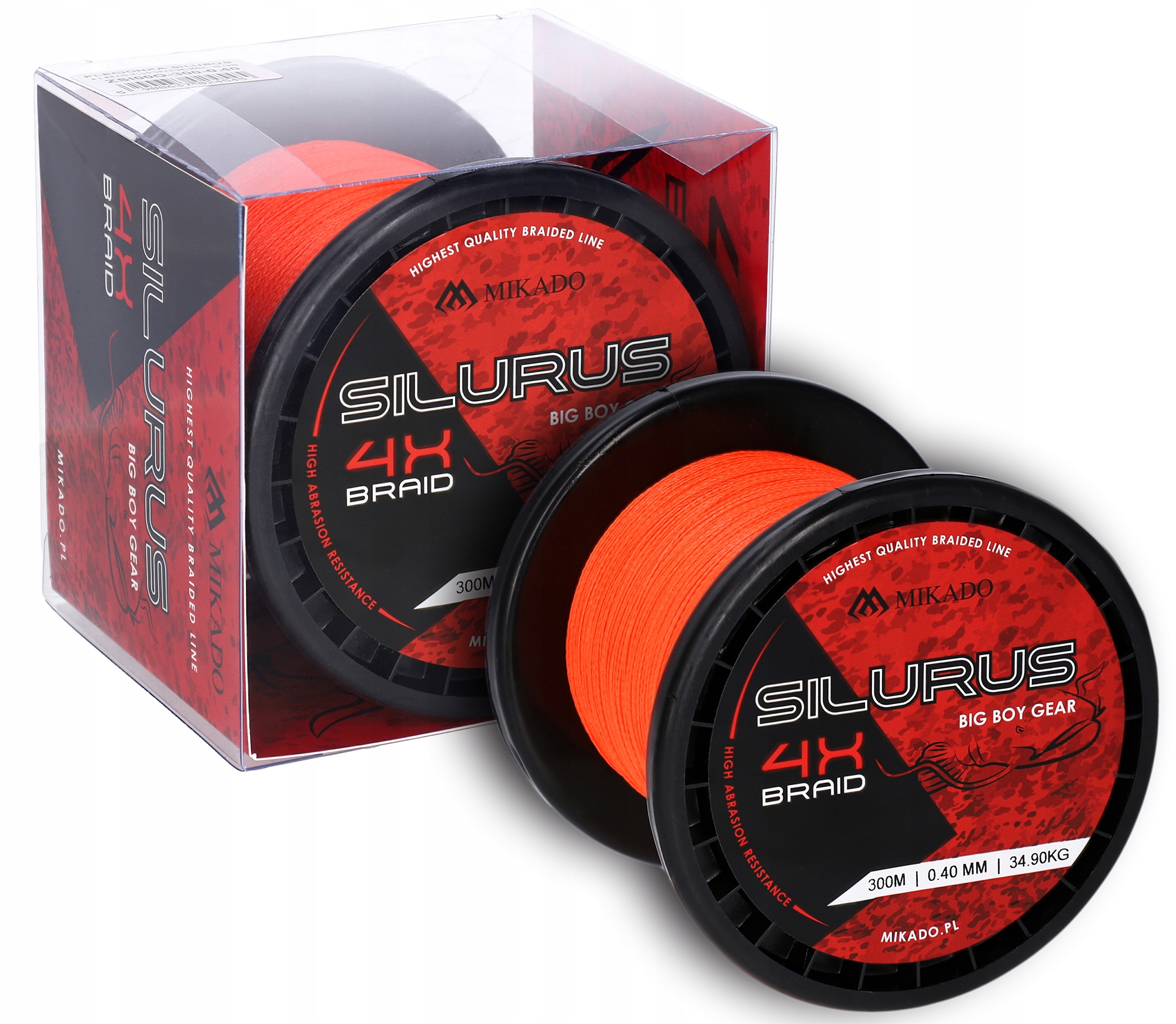 

Plecionka sumowa Mikado Silurus Fluo 0,45mm 300m