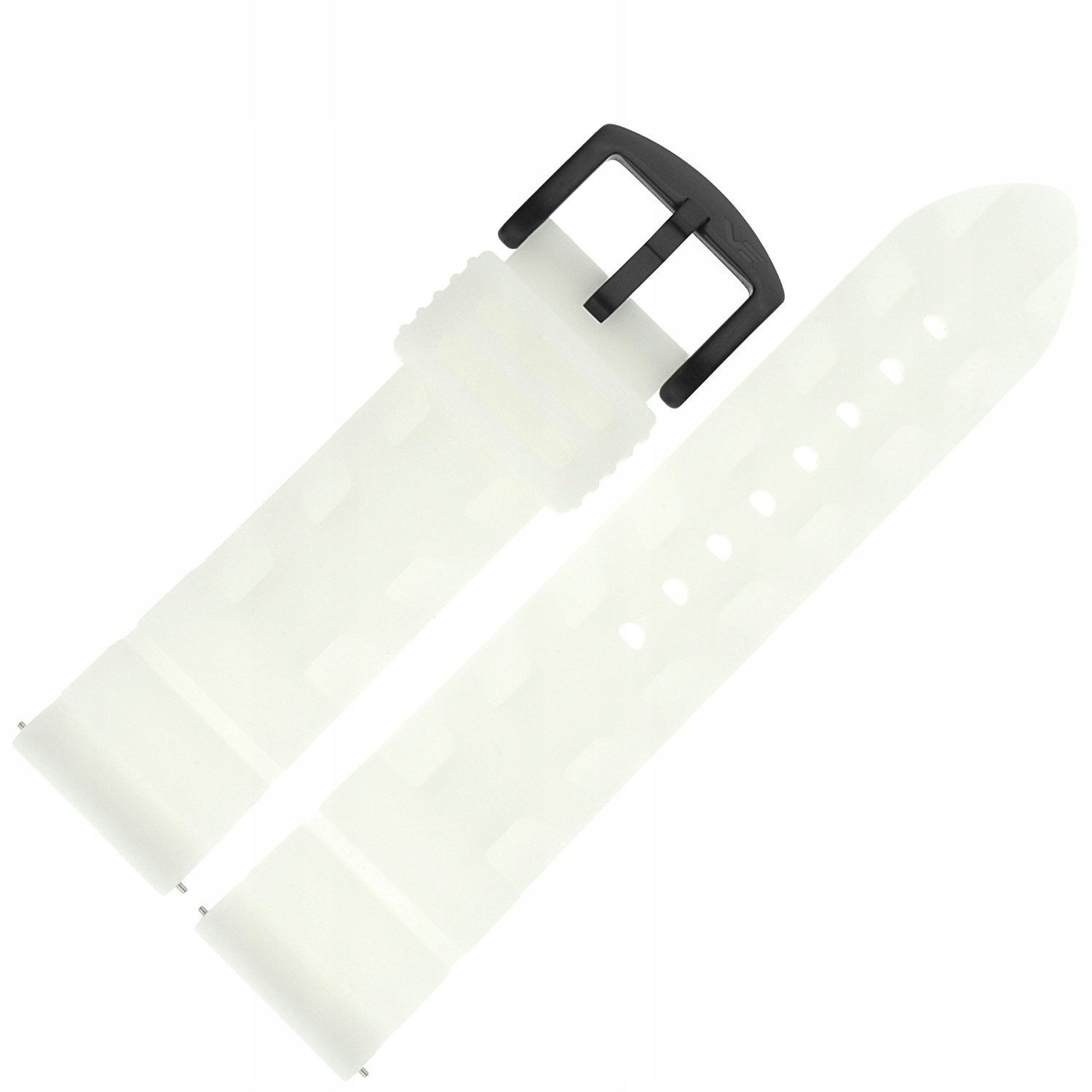 Pásek Expedition Silikon (D737) bílý svítící, černá barva