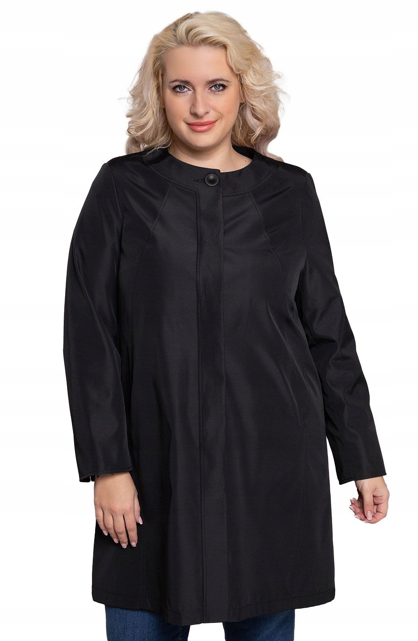 Elegantní kabátek v černé barvě 48