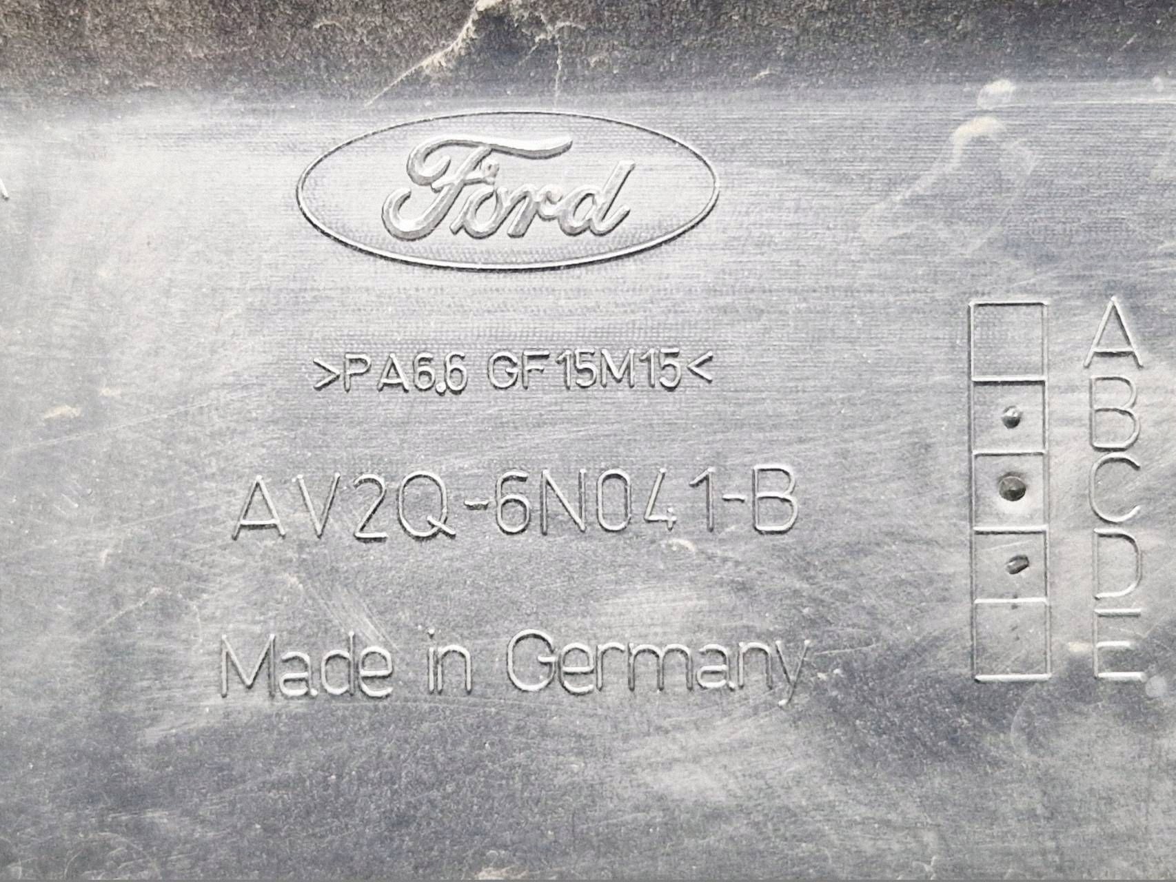 motor cover Ford B-MAX 1.6 TDCI AV2Q6N041B