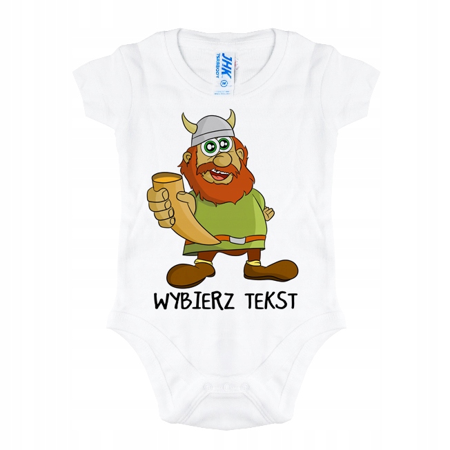 

Body Niemowlęce Nadruk Wikingowie Prezent 3M