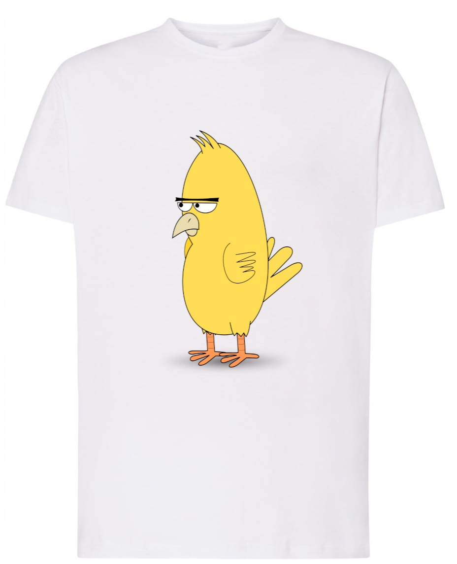 

T-Shirt męski nadruk zły ptak gumpy Rozm.M