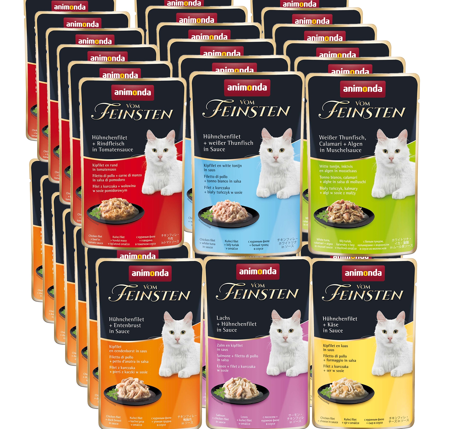 Levně Animonda Kot vom Feinsten Fines Adult Lux kapsička 72x50g mix chutí