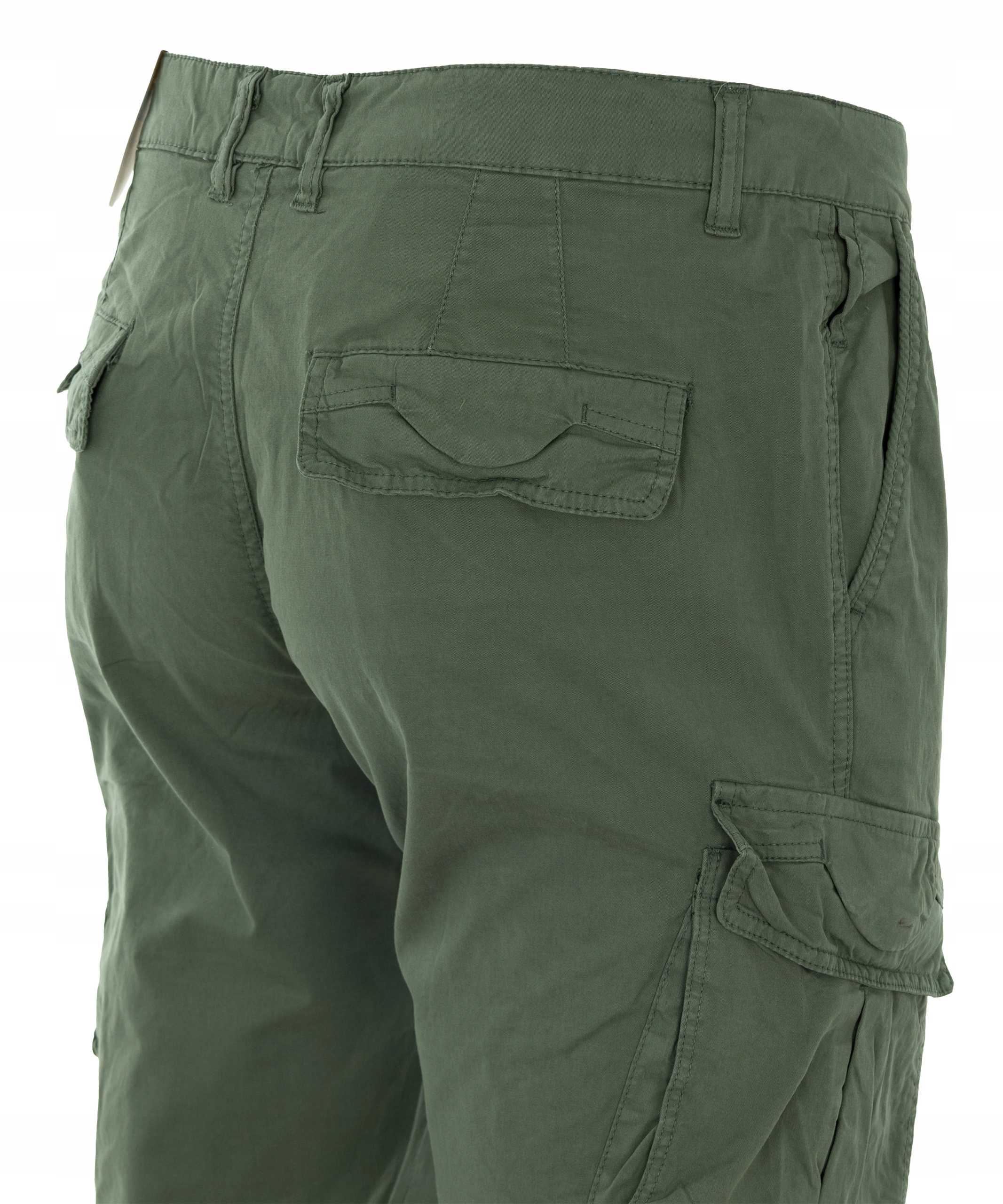 spodnie BOJÓWKI bawełniane ZIELONE LETNIE W50 ZETA L30