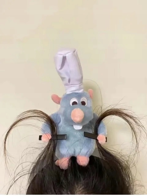 OPASKA NA GŁOWĘ SZCZUR RATATUJ SZCZUREK ZABAWNA DEKORACJA MASKOTKA Marka inny