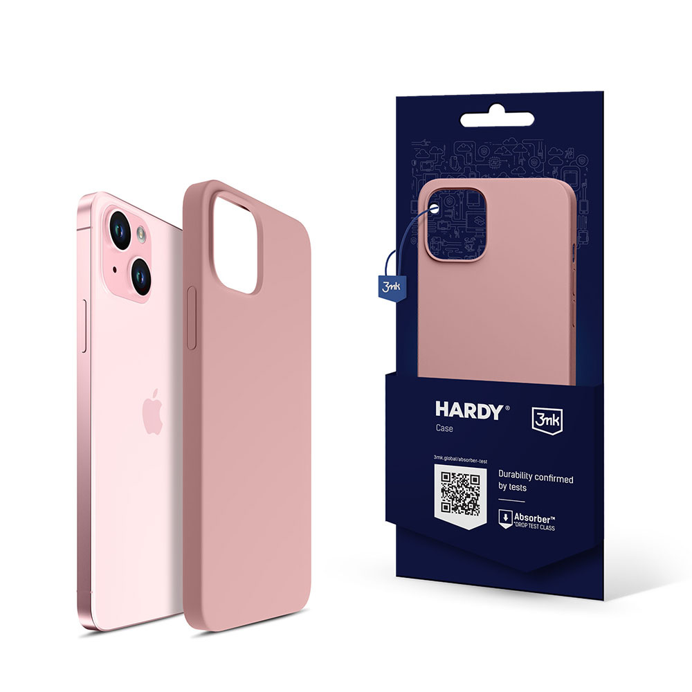 Pouzdro pro Apple iPhone 15 Plus 3mk Hardy Silicone MagCase Pink