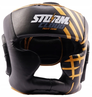 Kask bokserski StormCloud Lynx black/gold