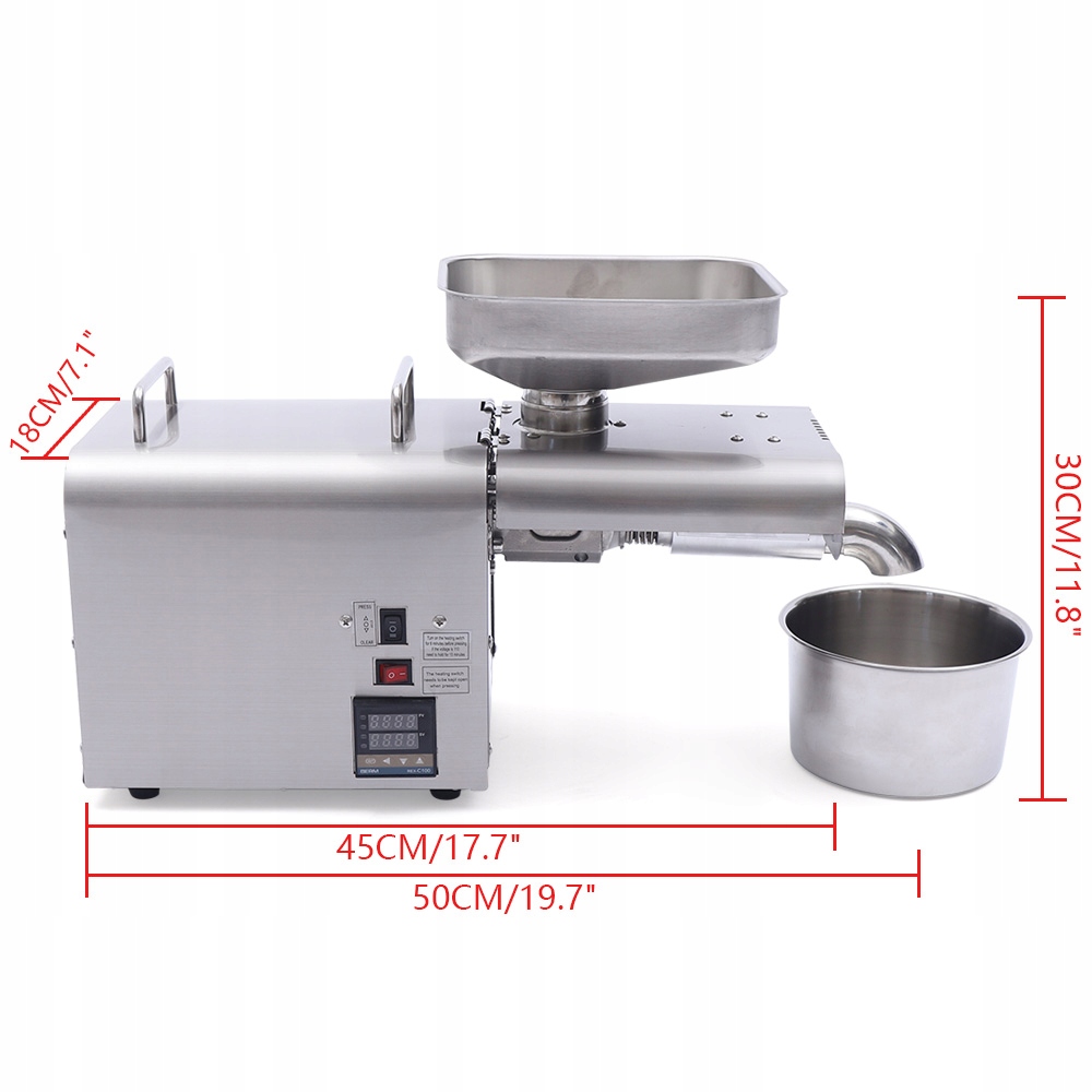 DOMOWA PRASA DO TŁOCZENIA OLEJU 750W MOCNA Marka bez marki