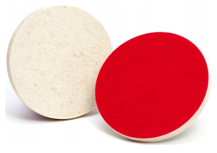 Filc polerski na rzep Z Rzepem Czepnym 115mm x 10mm tarcza polerska krążek