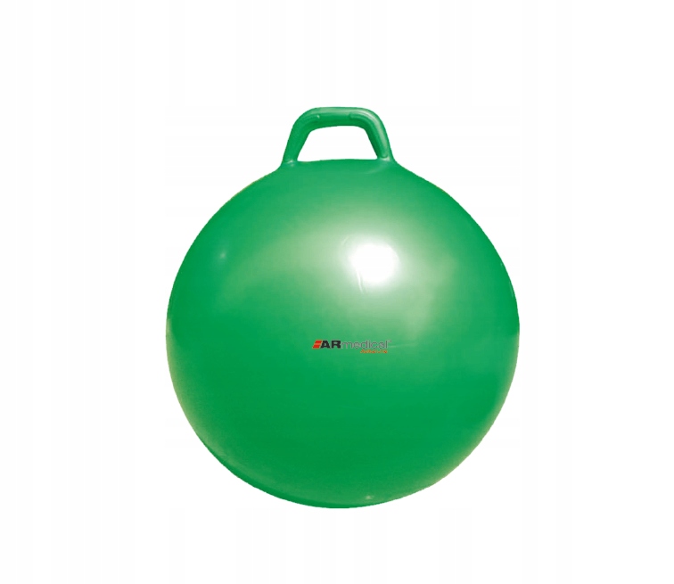 

Piłka rehabilitacyjna z uchwytem Zielona 55 cm