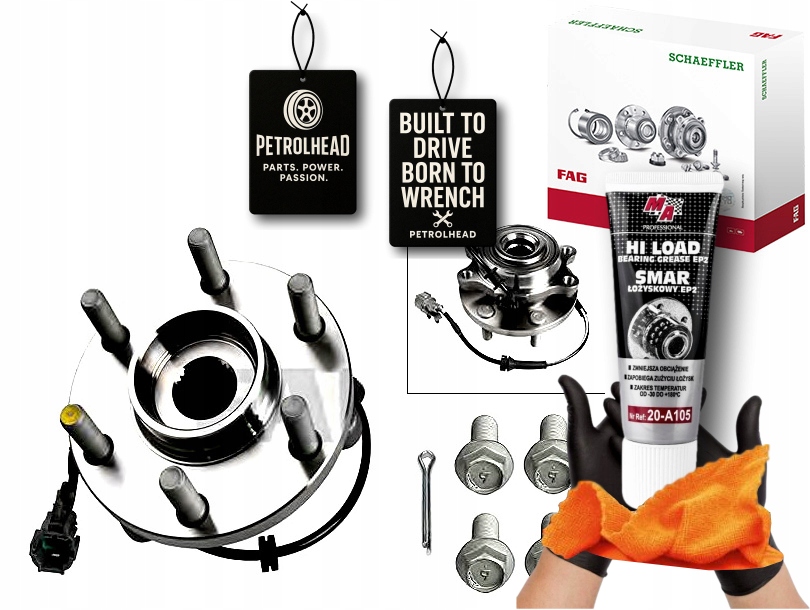 Ložisko Kola Nissan Přední Navara Fag #Petrolhead Pro+ Kit7