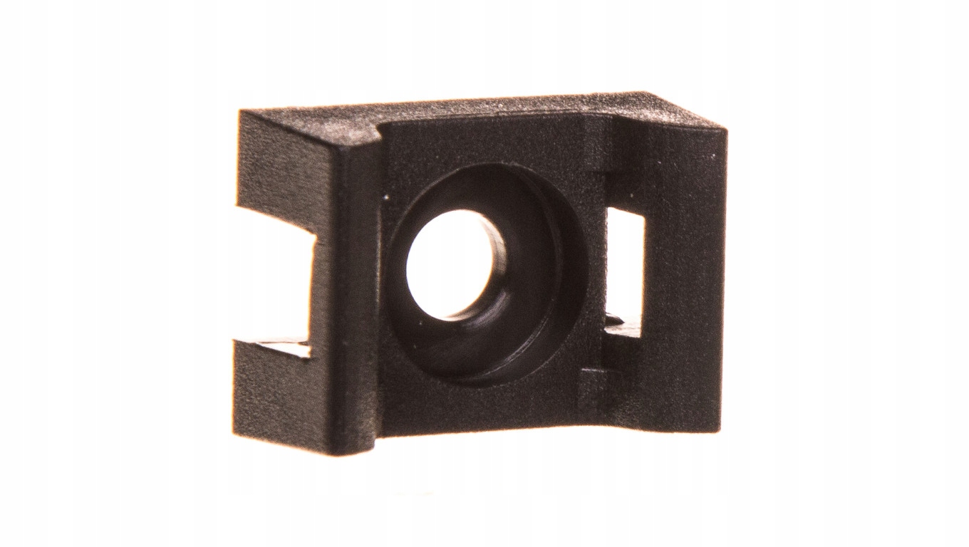 Podstawa montażowa do opasek kablowych PMP-05-4-UV-100, czarna, 100 szt