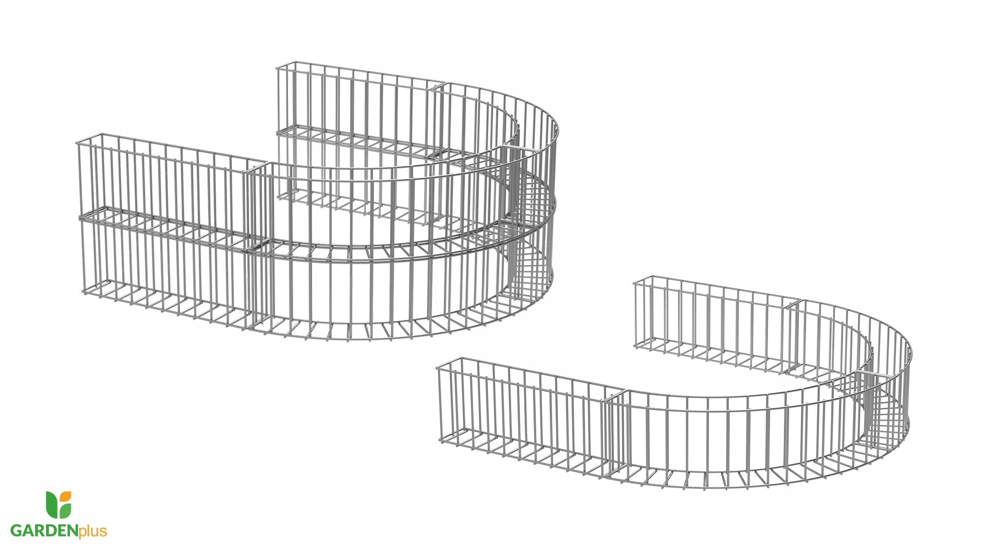 Obrzeże metalowe Gabionowe Łuk 75cm Ocynkowane Stan opakowania oryginalne
