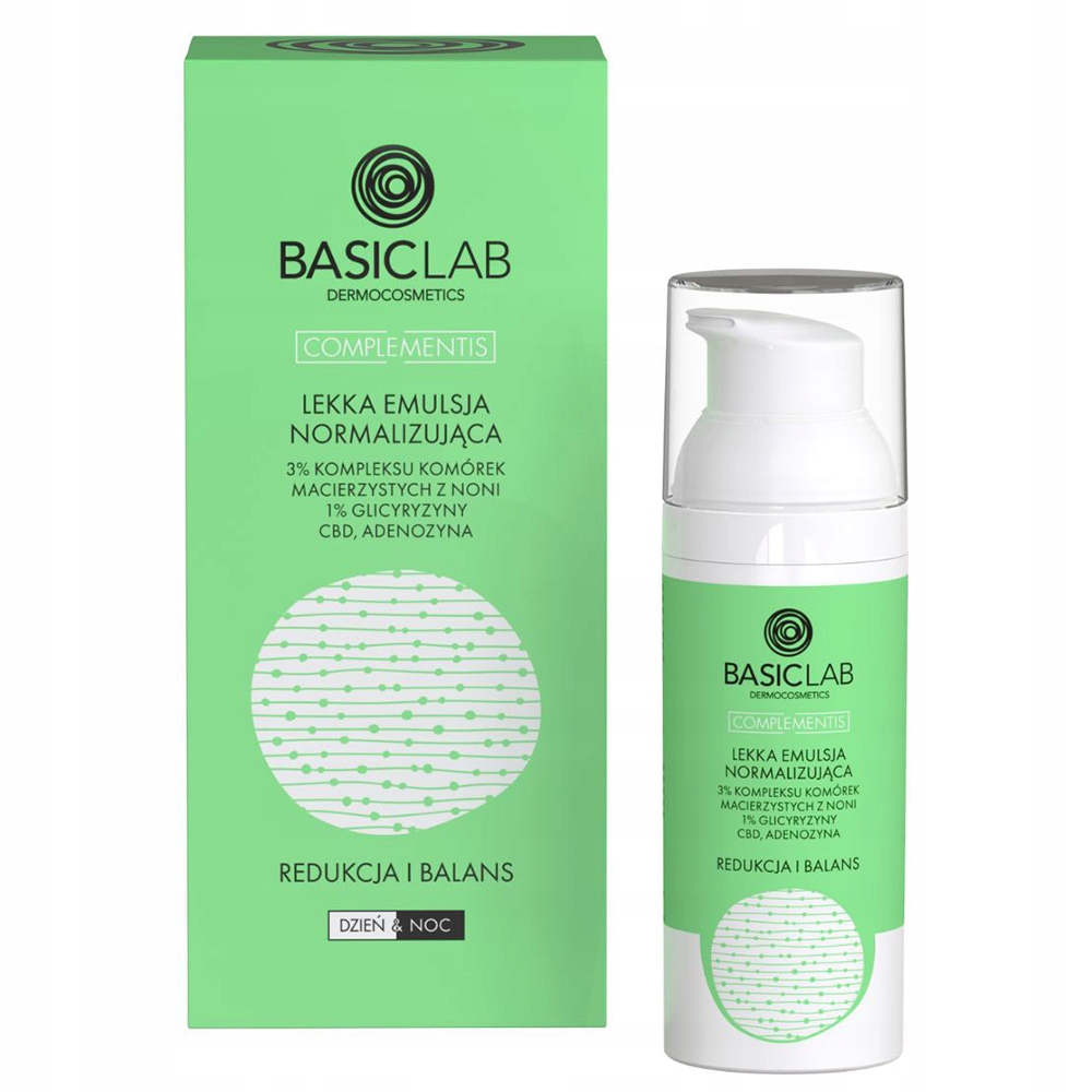 Basiclab Lekka emulsja normalizująca do skóry trądzikowej i wrażliwej 50 ml