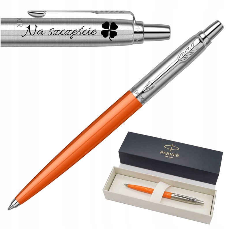 

Długopis Parker Jotter Pomarańczowy Orange Grawer