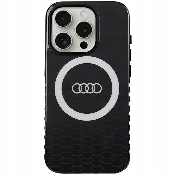 Audi IML Big Logo MagSafe Case iPhone 15 Pro 6.1" czarny/black hardcas
