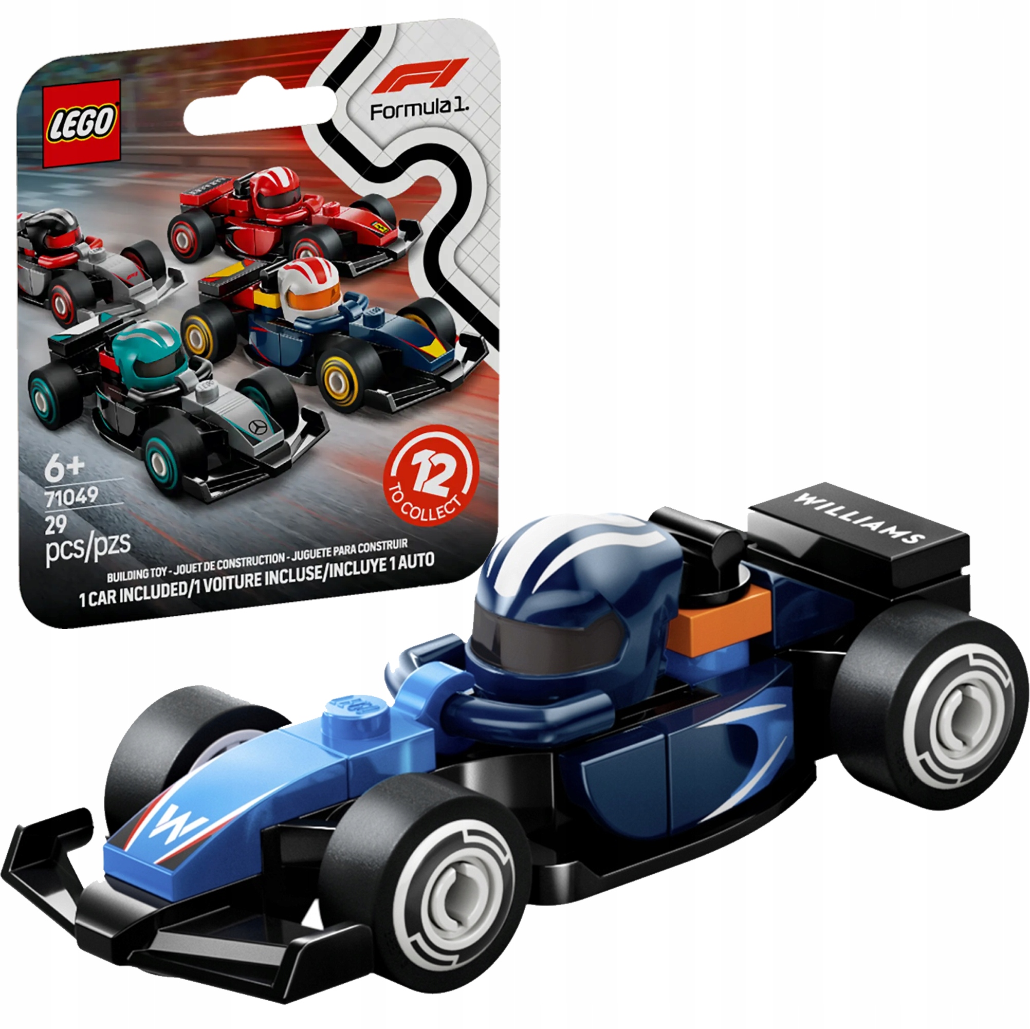 Lego Minifigures 71049 Bolid Formuła F1 Williams