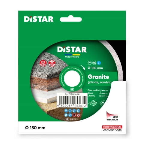Diamantový kotouč Distar 1A1R Granite 150x1,4x25,4 pro mokrou žulu
