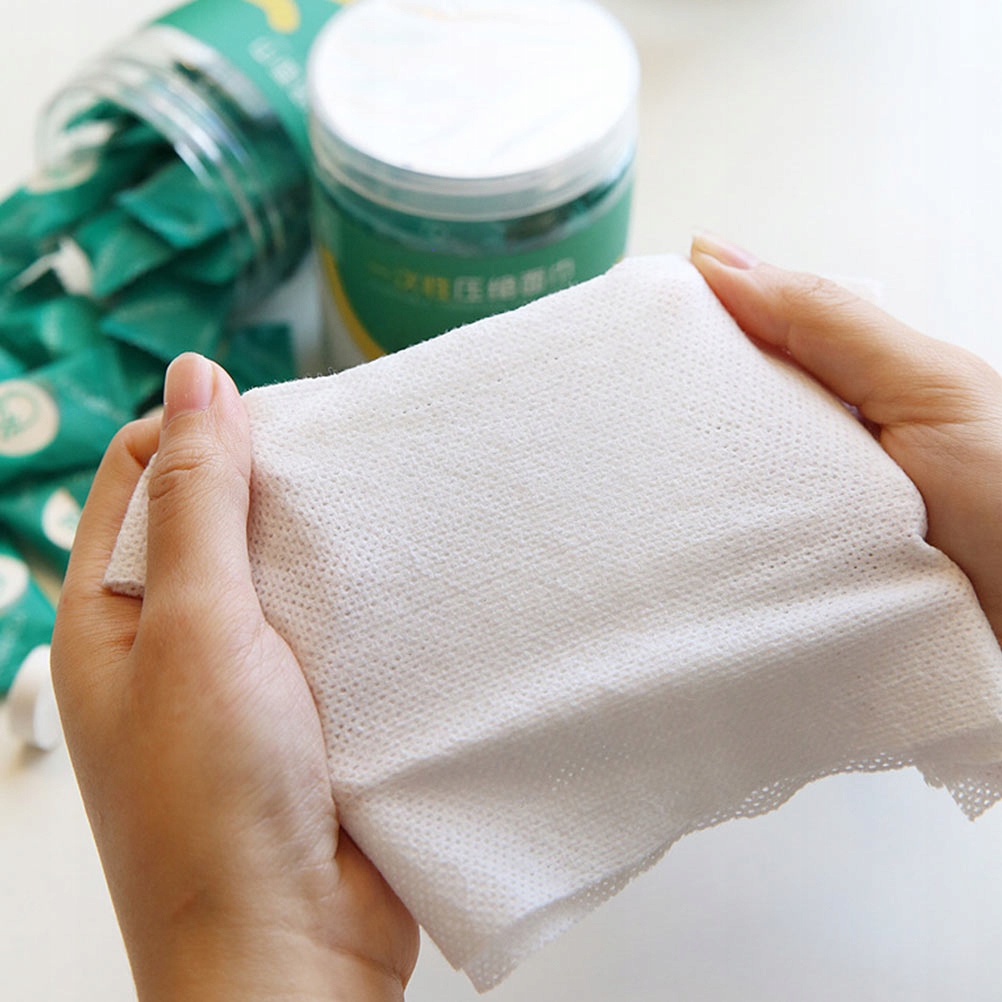 TABLETKI RĘCZNIKOWE WKŁADKI Z GAZÓWKI SPRASOWANE JEDNORAZOWE Marka bez marki