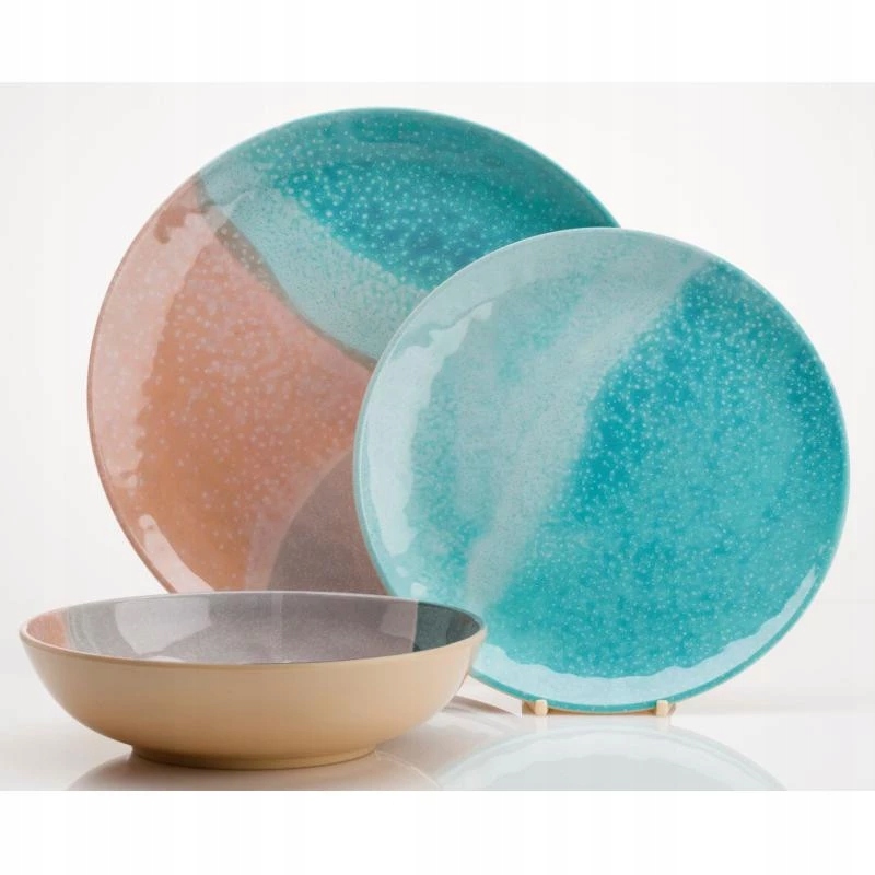 Zestaw obiadowy Dunes 12 szt. taras przyczepa kamper dla 4 osób Flamefield