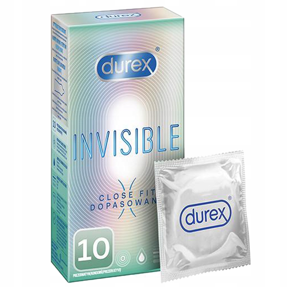

Durex Prezerwatywy Invisible 10 sztuk Dopasowanie