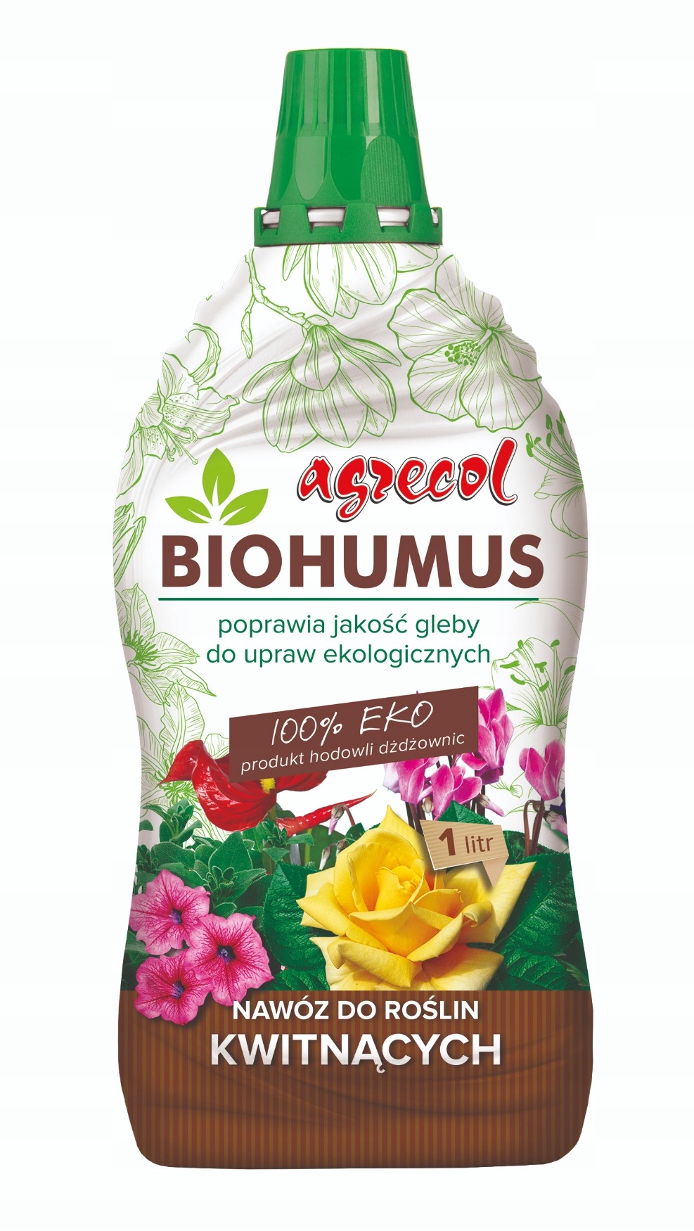 BIOHUMUS NAWÓZ DO ROŚLIN KWITNĄCYCH 1L na 16L wody