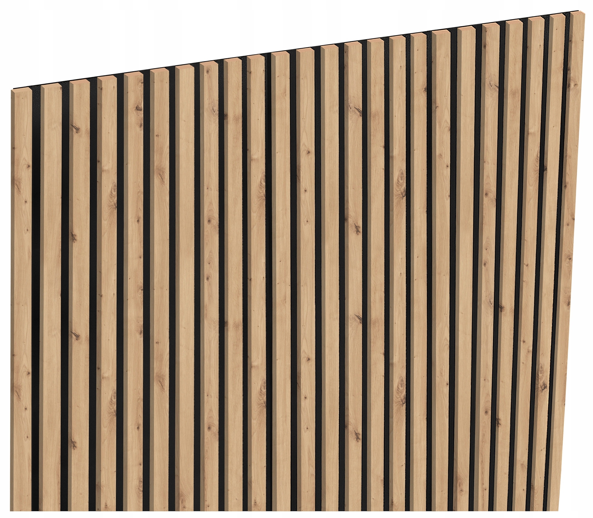Lamelová sada lamel na zeď 110 x 275 cm 24 ks na desce dub artisan