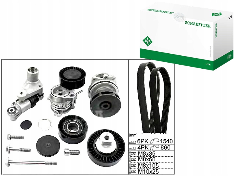 Sada Vícedrážkových Řemenů (s Válečky) Bmw 3 (E4 Asistent Kolize #34