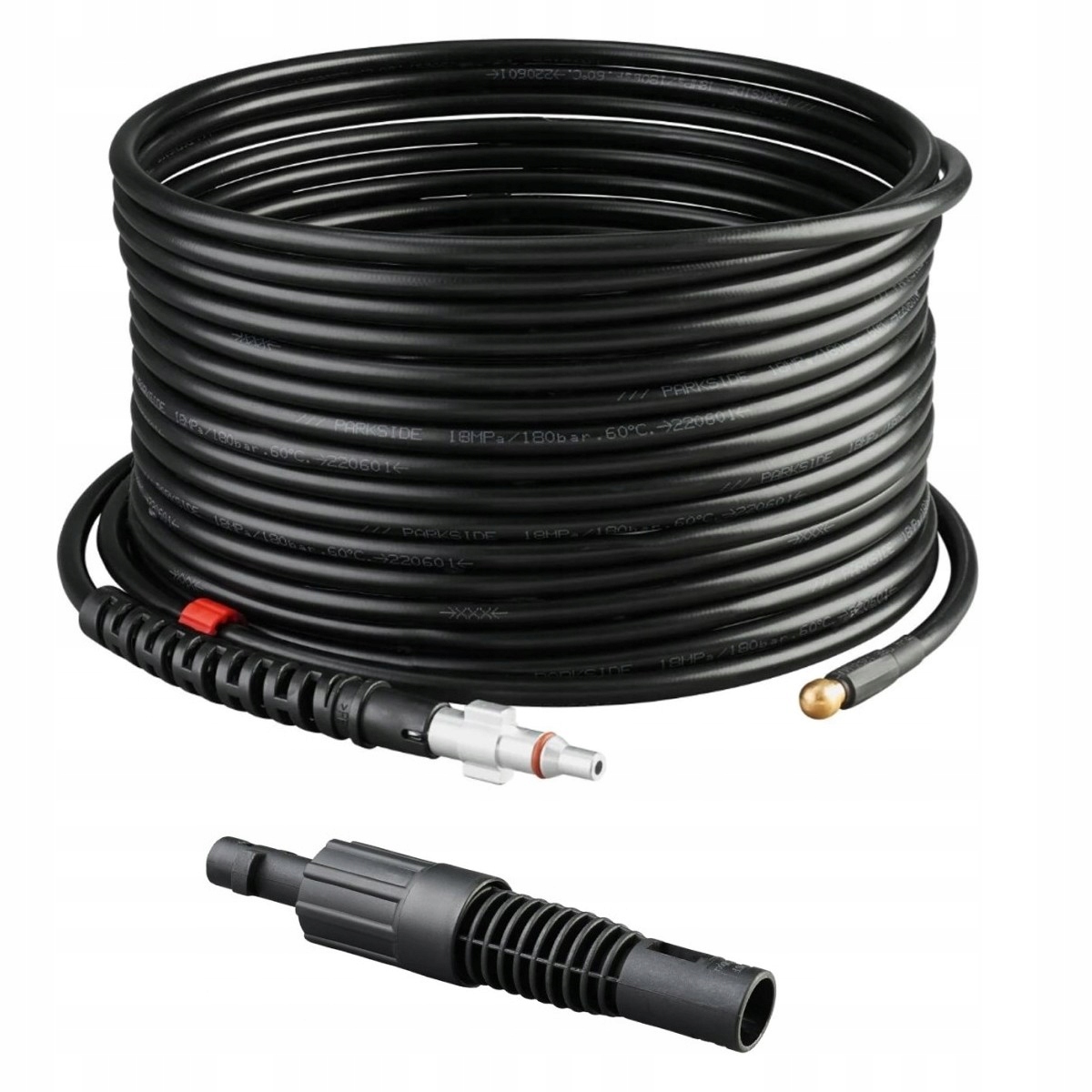 Parkside Zestaw do Czyszczenia Rur Prrs 15 A3 15m 150 bar Adapter