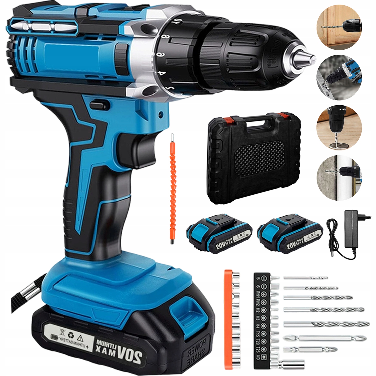 Výkonná Příklepová Vrtačka S Kartáčovým Motorem Pro Domácí Inženýrství