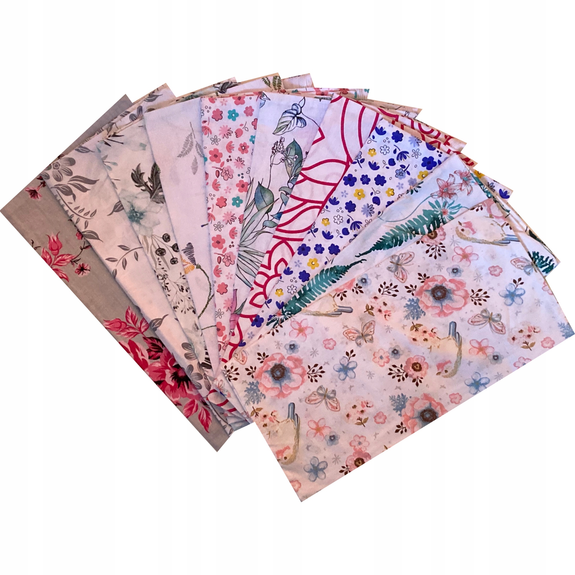 

Poszewki bawełniane 40x40 Zestaw mix-kwiat-10szt