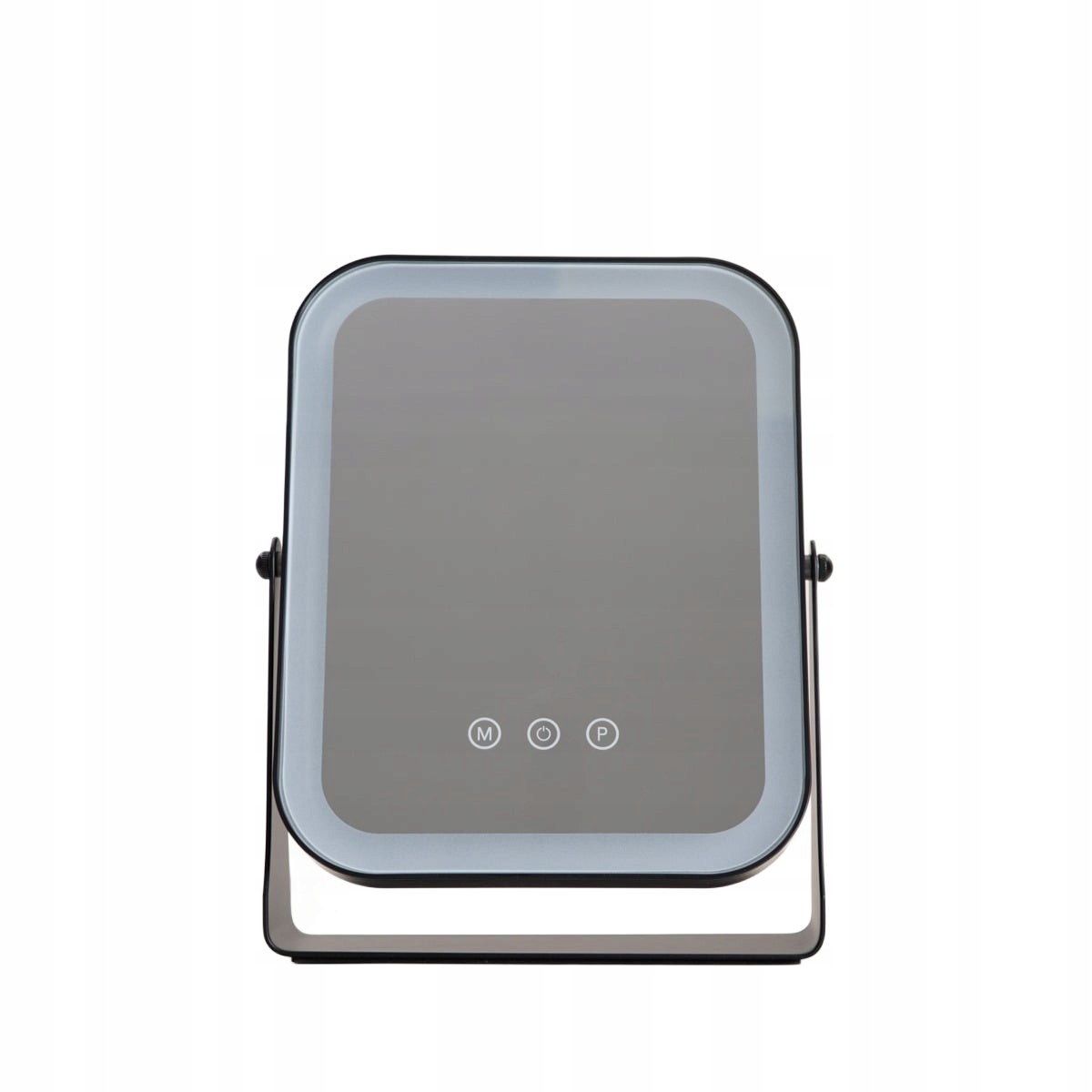 Podsvícené zrcadlo Narave černé 21x6x27 cm Homla