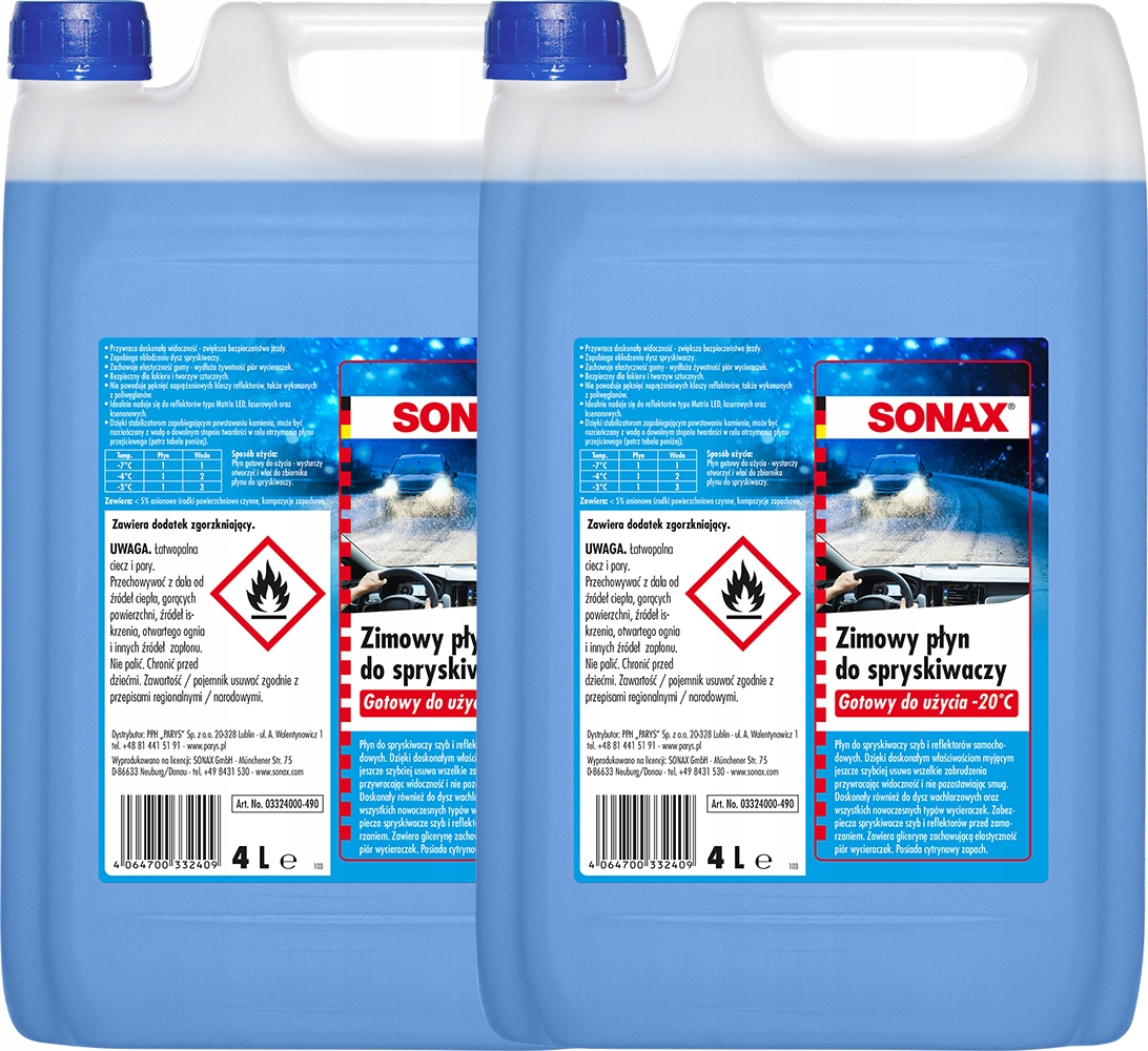 

Sonax Zimowy Płyn Do Spryskiwaczy -20°C 4L 2szt.