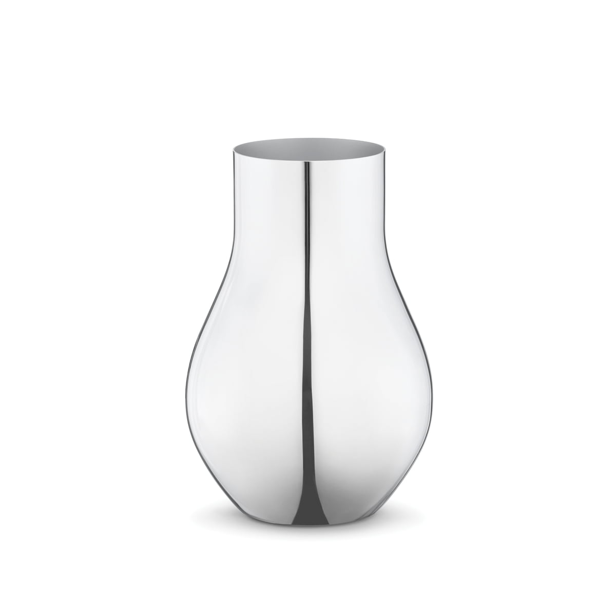 Georg Jensen Cafu Váza 21 cm oceľová strieborná