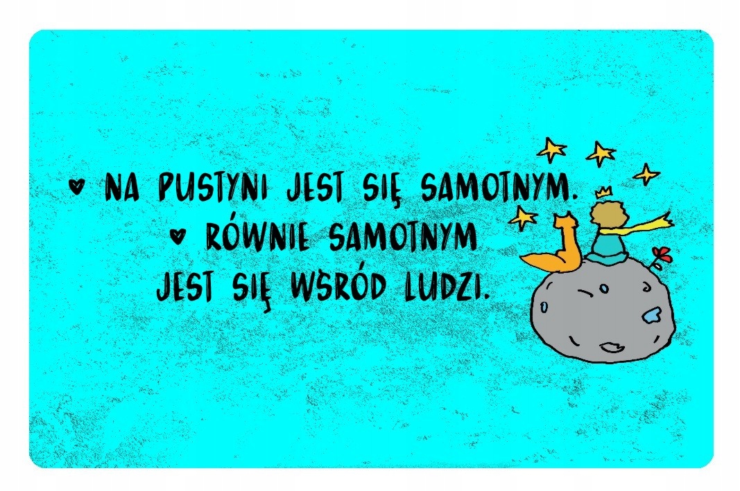 

Magnes na lodówkę Mały Książe cytaty