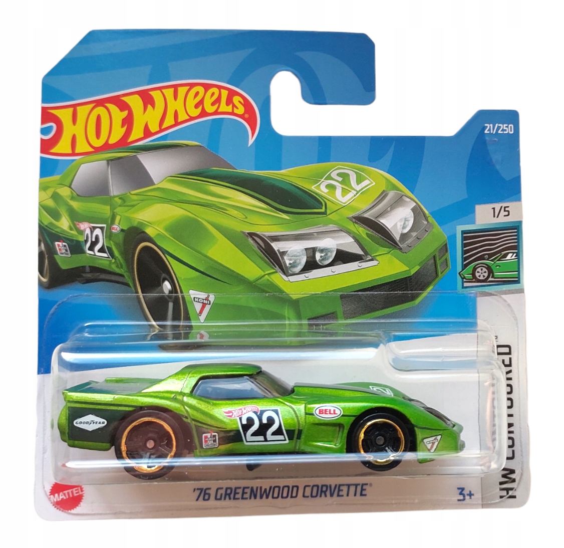 

Hw Hot Wheels 76 Greenwood Corvette 2022 Contoured