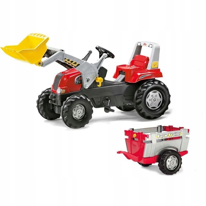

Traktor Rolly z łyżką i przyczepą czerwony 811397