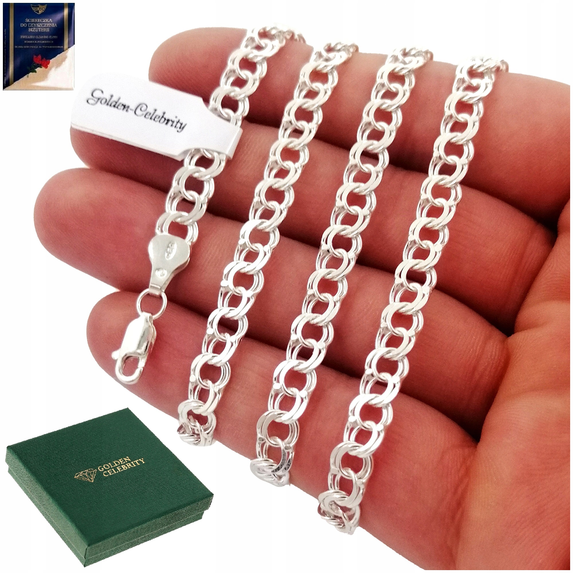 Pánský Stříbrný Řetízek Garibaldi 925 Dárek K 30 40 50. Narozeninám Pro Manžela