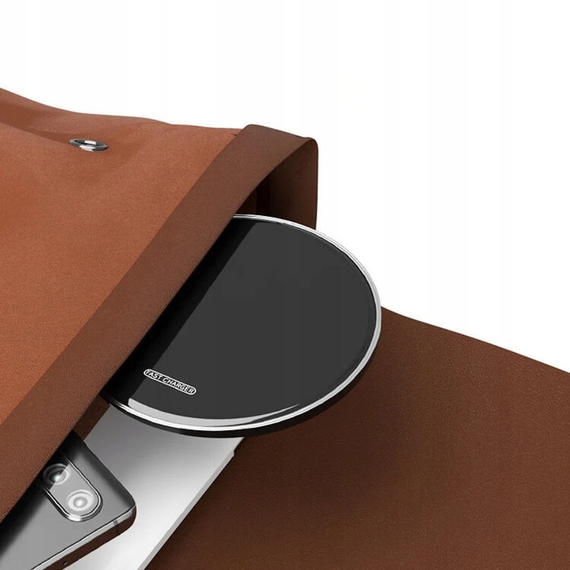 SZYBKA ŁADOWARKA INDUKCYJNA QI BEZPRZEWODOWA 15W Z PODŚWIETLENIEM + USB-C Złącza USB typ C USB