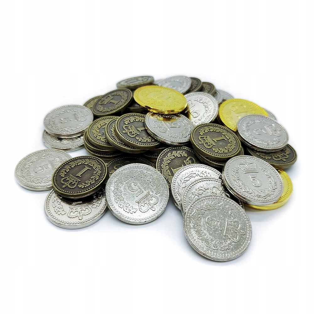 GRA PLANSZOWA LISBOA METAL COINS: SET OF 55